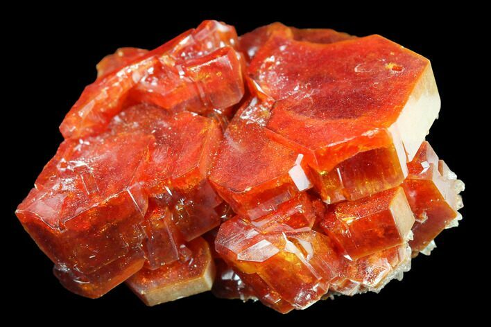 Red & Brown Vanadinite Crystal Cluster - Morocco #117724